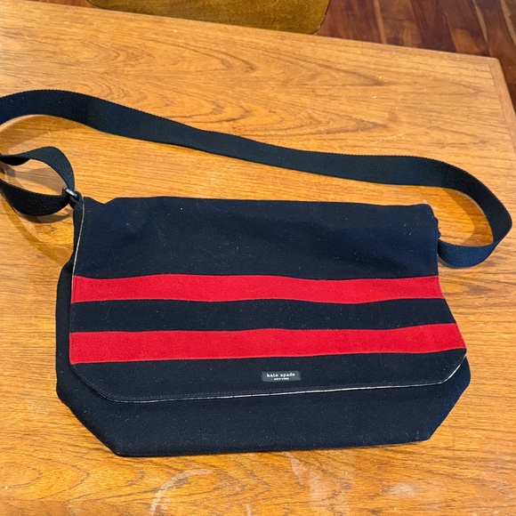 Kate Spade Black and Red Messenger Bag - Picture 1 of 6